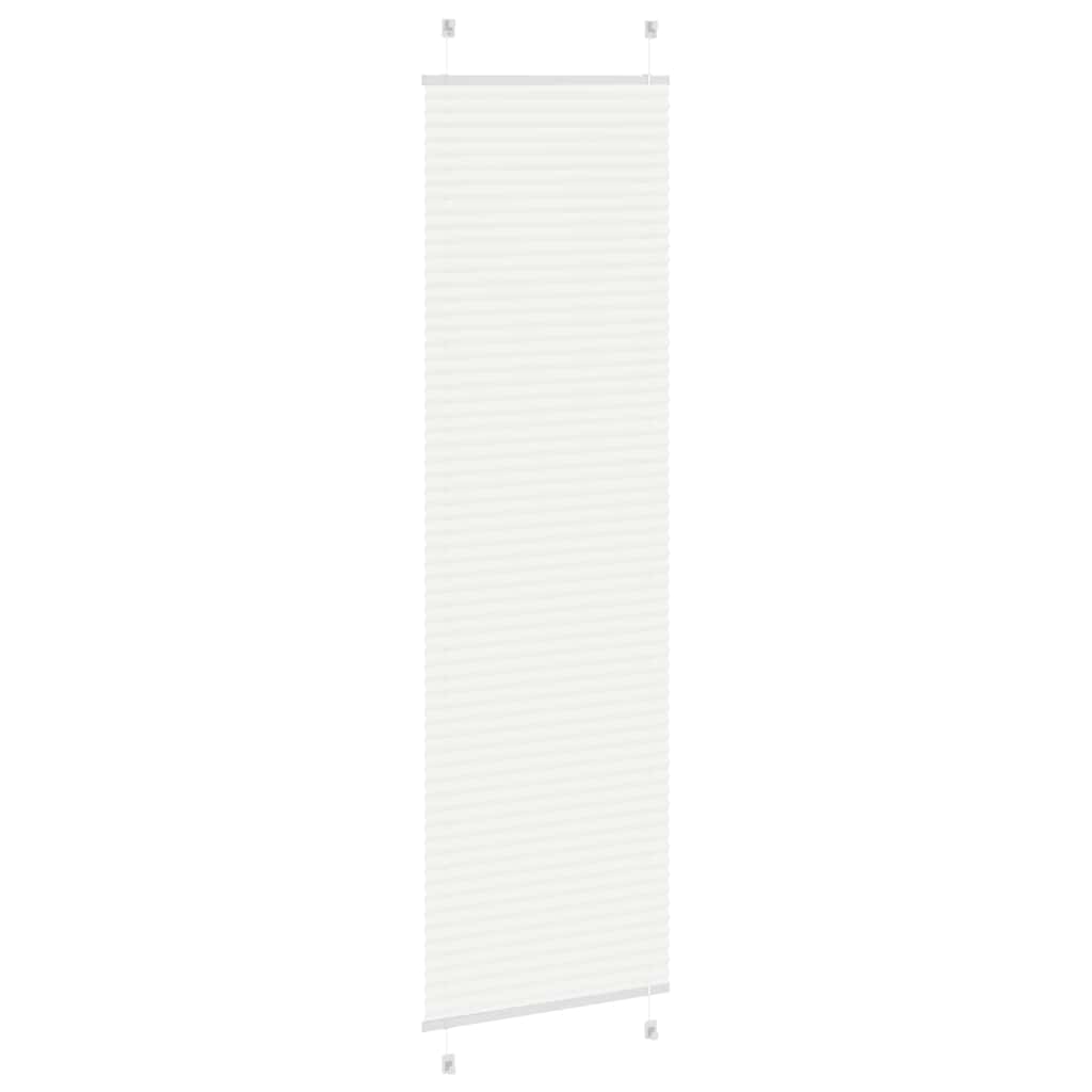 vidaXL Roleta plisowana biała 55x200 cm Szerokość tkaniny 54,4cm