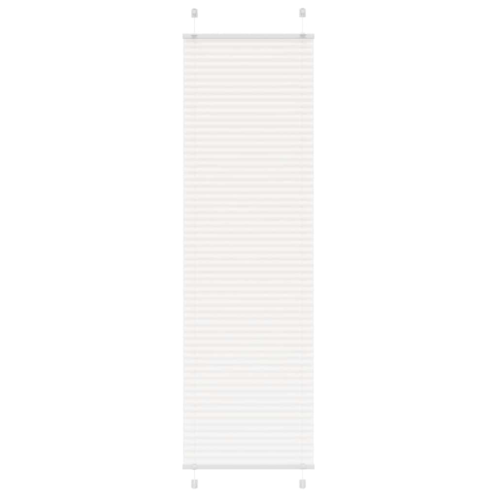 vidaXL Roleta plisowana biała 60x200 cm Szerokość tkaniny 59,4cm
