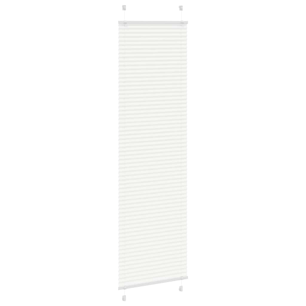 vidaXL Roleta plisowana biała 60x200 cm Szerokość tkaniny 59,4cm