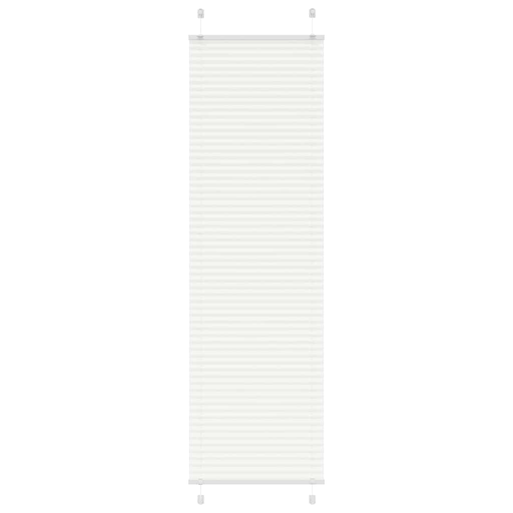 vidaXL Roleta plisowana biała 65x200 cm Szerokość tkaniny 64,4cm