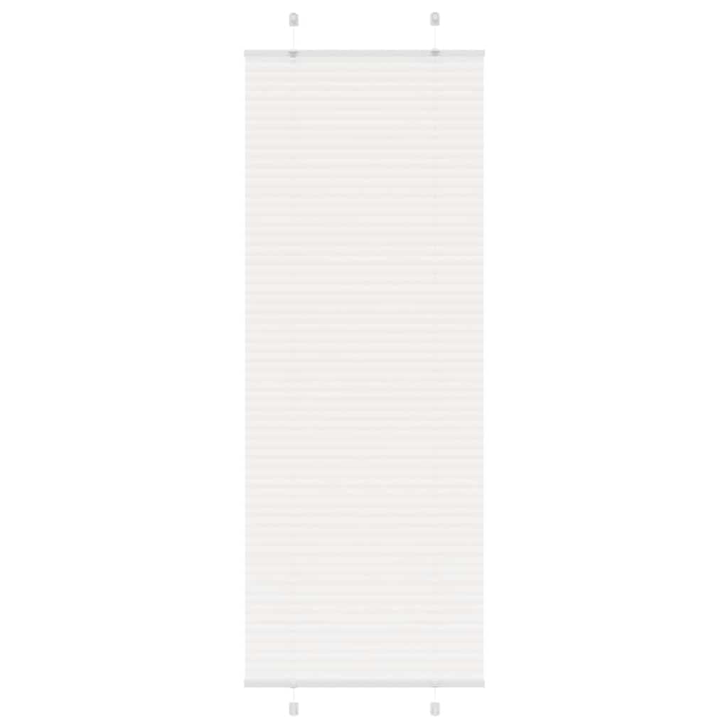 vidaXL Roleta plisowana biała 70x200 cm Szerokość tkaniny 69,4 cm