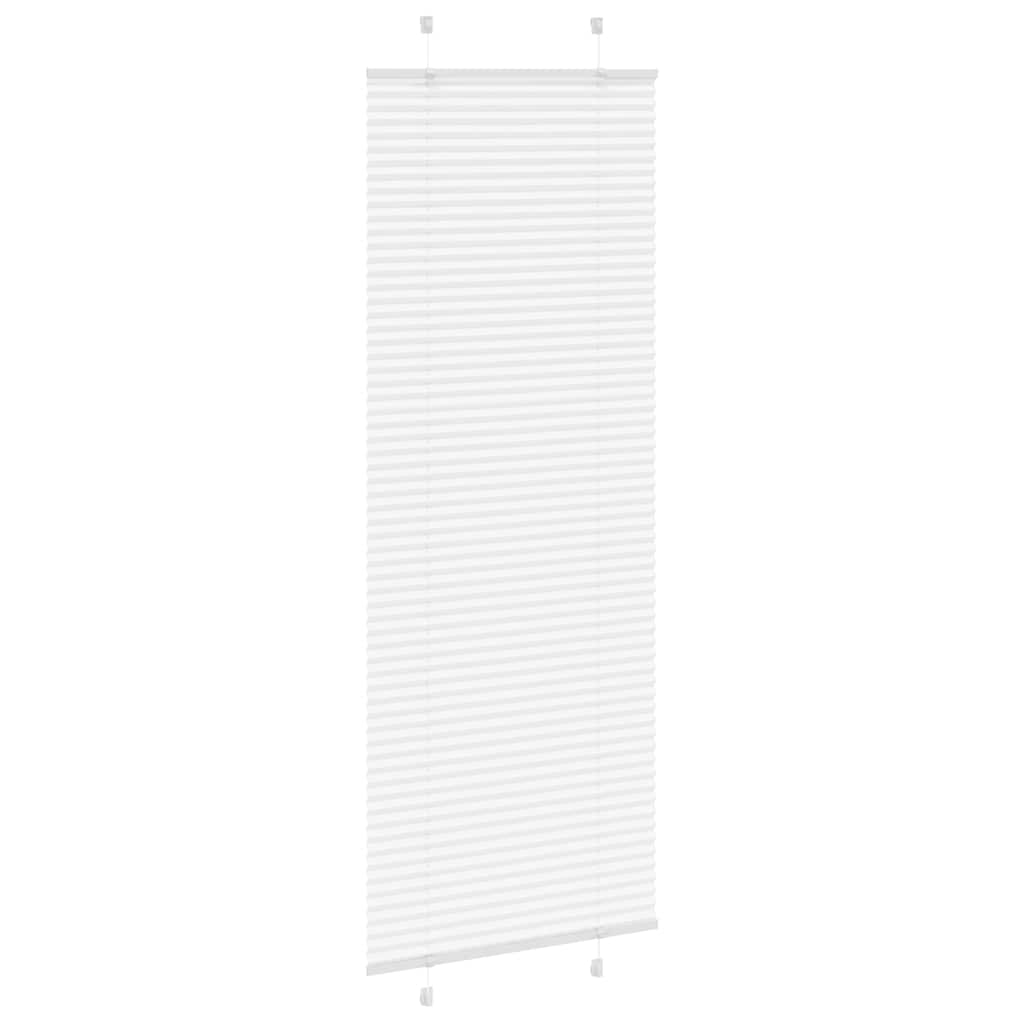 vidaXL Roleta plisowana biała 70x200 cm Szerokość tkaniny 69,4 cm