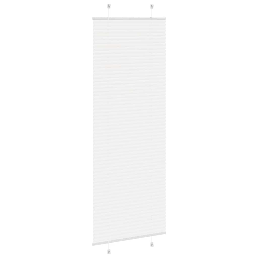 vidaXL Roleta plisowana biała 75x200 cm Szerokość tkaniny 74,4 cm