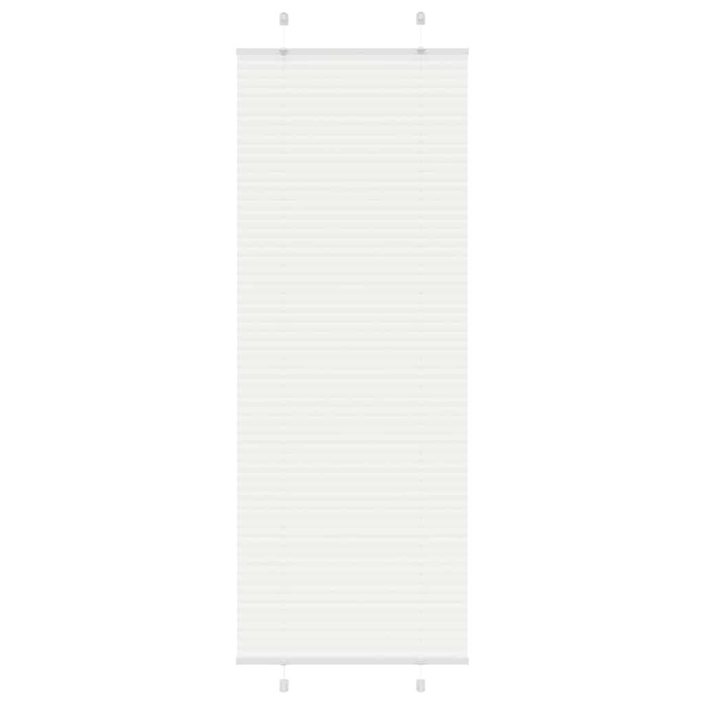 vidaXL Roleta plisowana biała 80x200 cm Szerokość tkaniny 79,4 cm