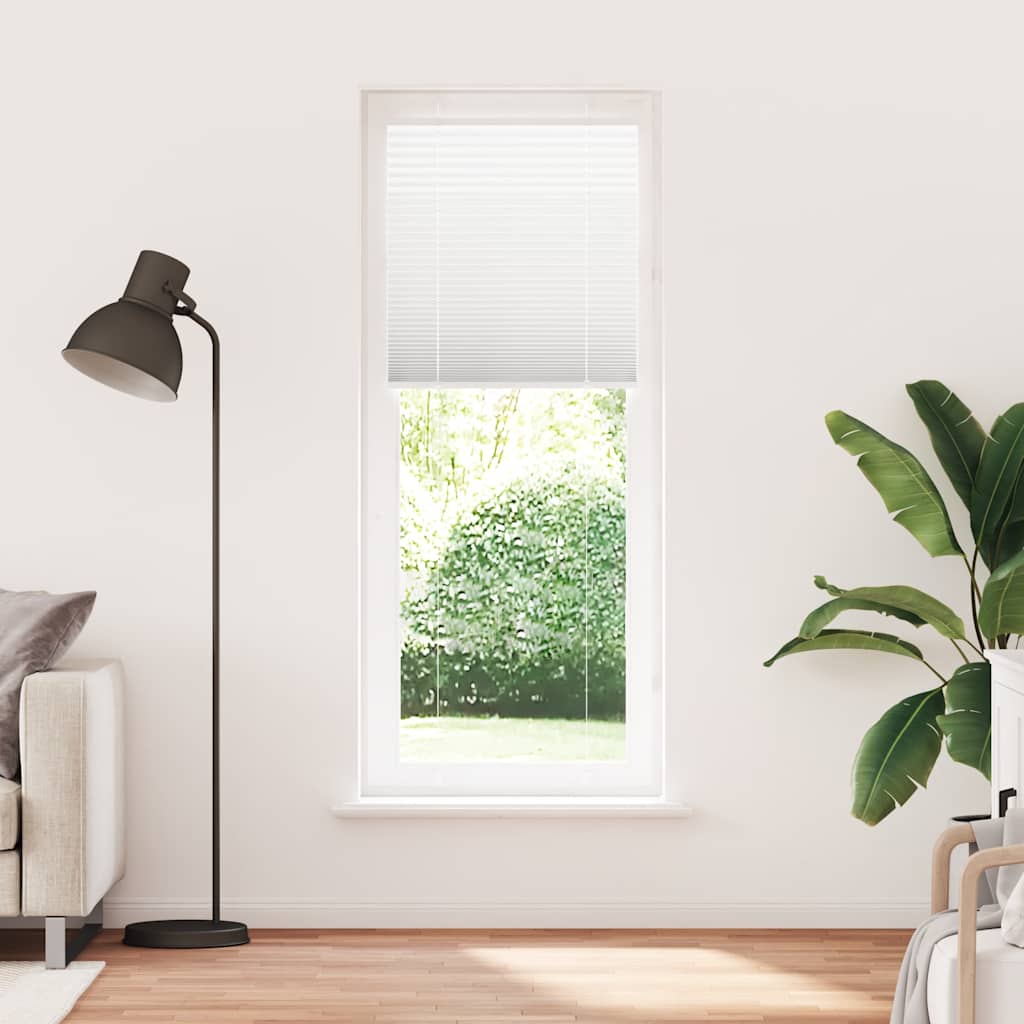 vidaXL Roleta plisowana biała 80x200 cm Szerokość tkaniny 79,4 cm