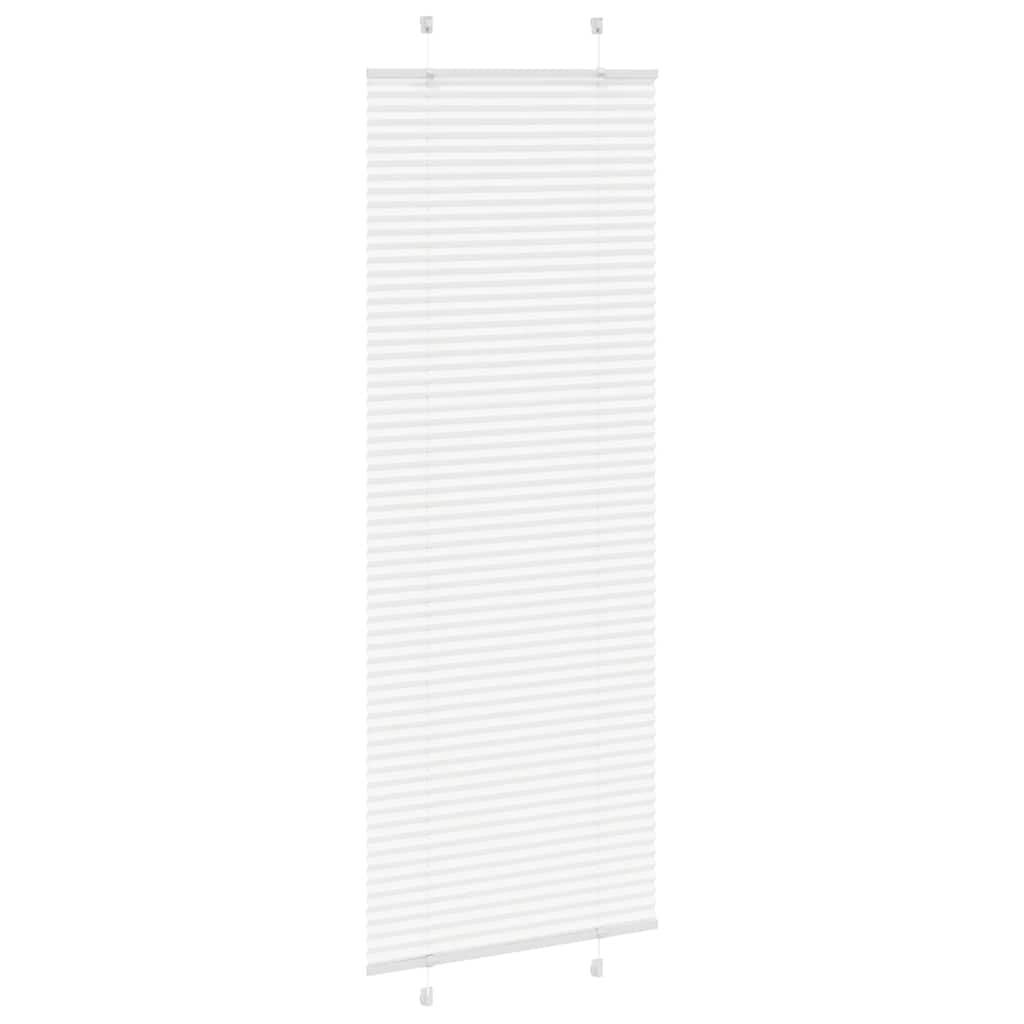 vidaXL Roleta plisowana biała 80x200 cm Szerokość tkaniny 79,4 cm