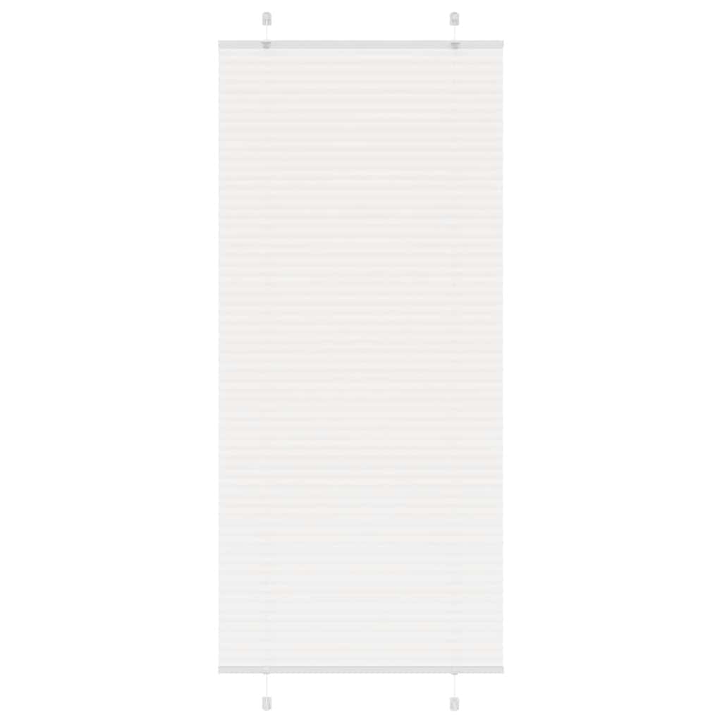 vidaXL Roleta plisowana biała 85x200 cm Szerokość tkaniny 84,4 cm