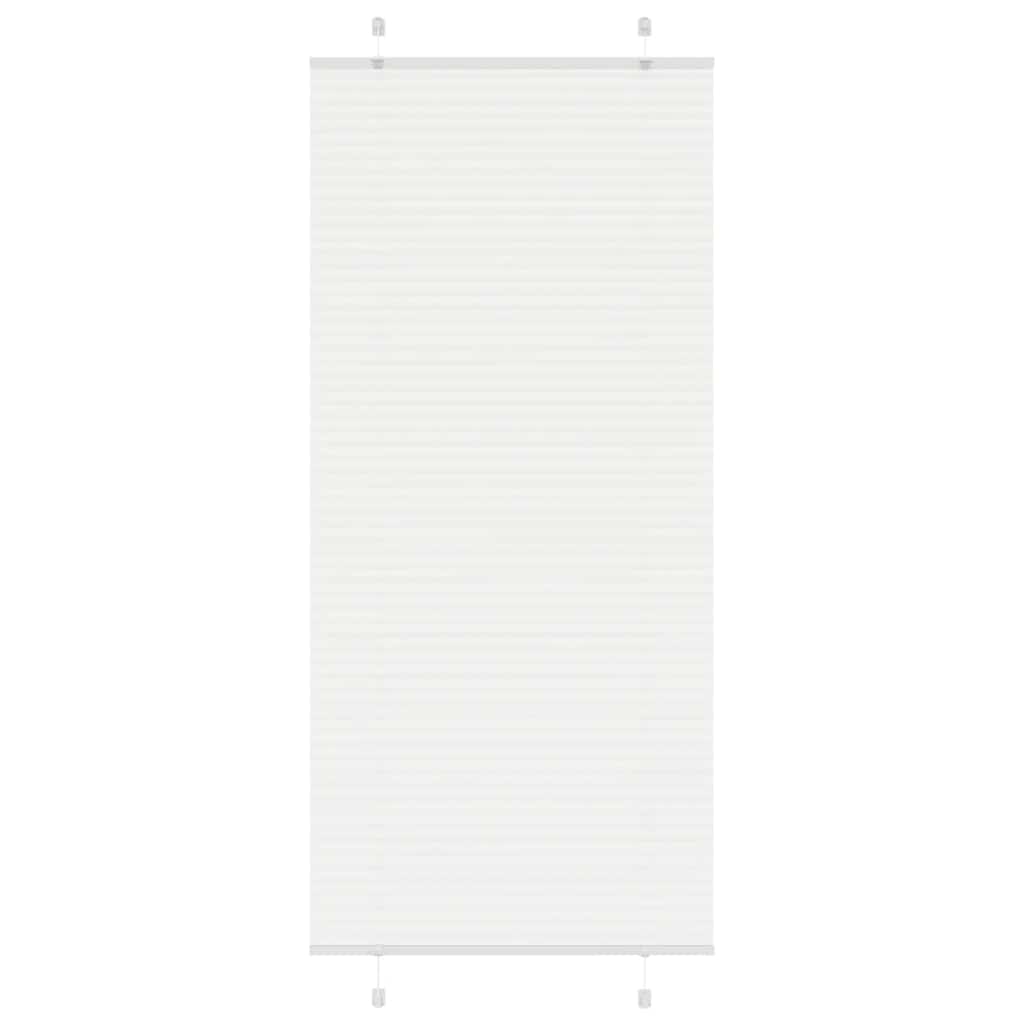 vidaXL Roleta plisowana biała 90x200 cm Szerokość tkaniny 89,4 cm