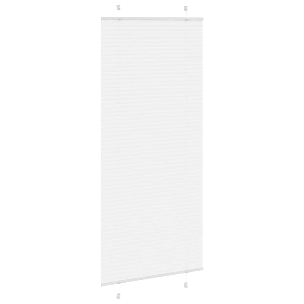 vidaXL Roleta plisowana biała 95x200 cm Szerokość tkaniny 94,4 cm
