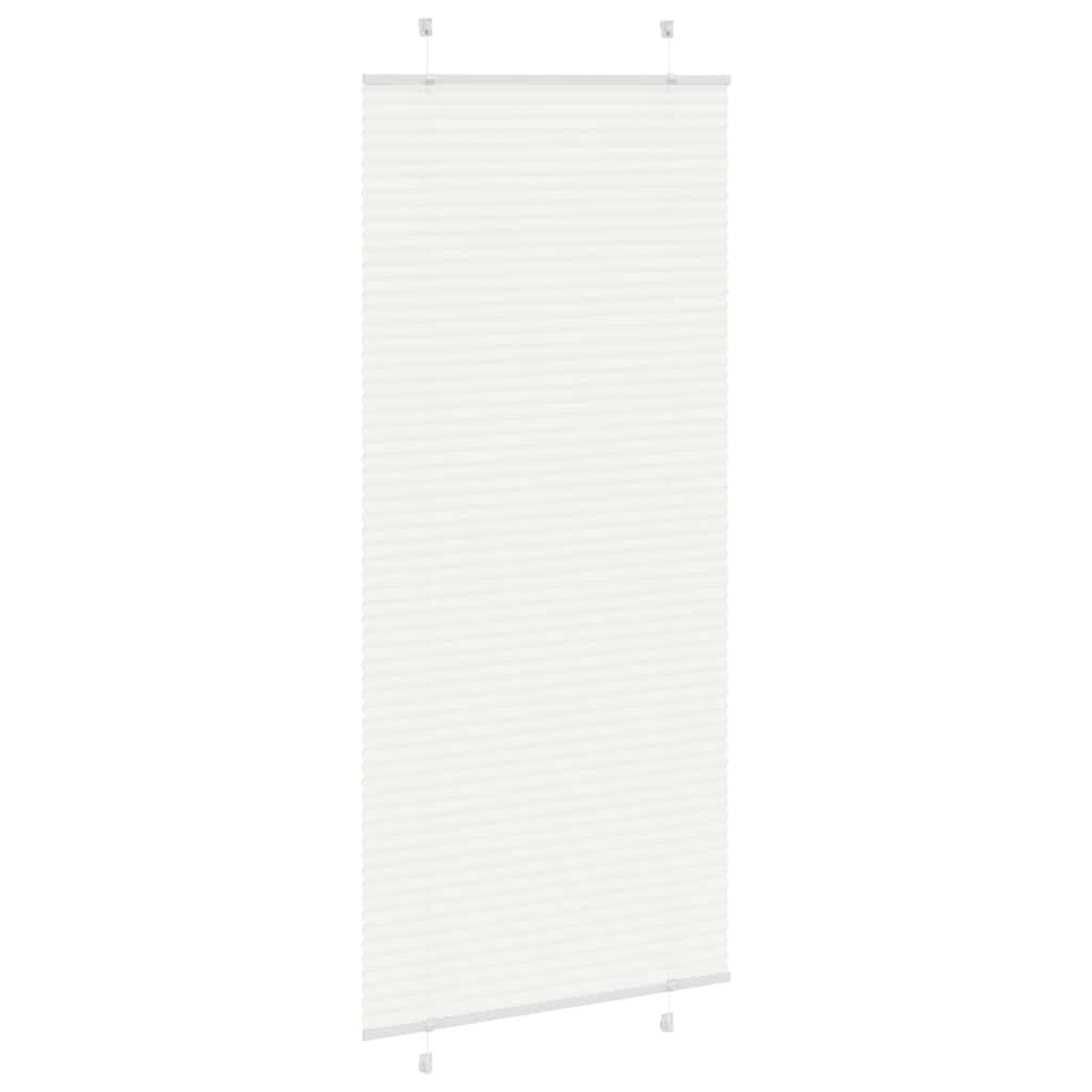 vidaXL Roleta plisowana biała 95x200 cm Szerokość tkaniny 94,4 cm