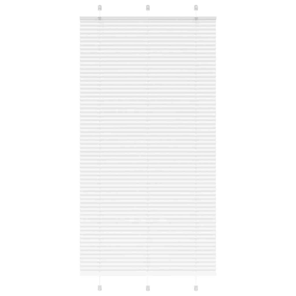 vidaXL Roleta plisowana biała 110x200 cm Szerokość tkaniny 109,4 cm