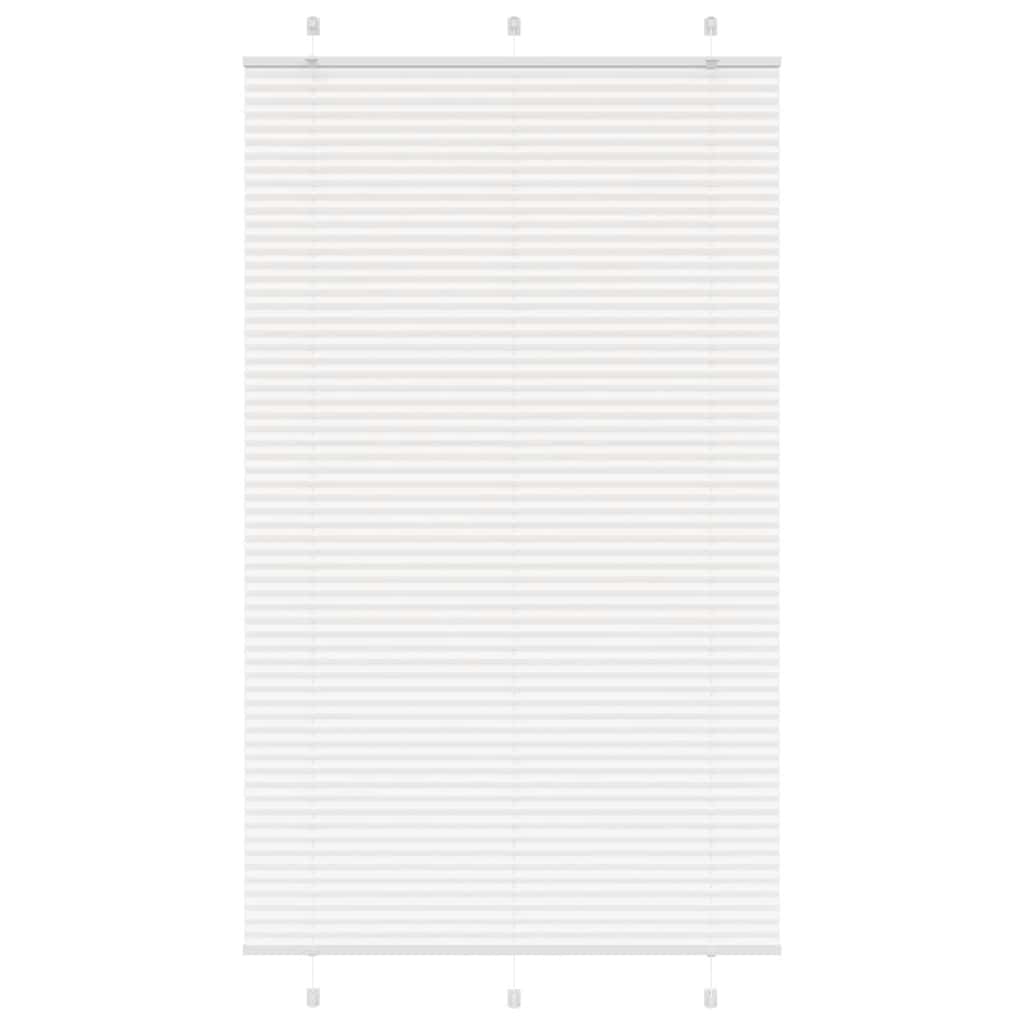 vidaXL Roleta plisowana biała 120x200 cm Szerokość tkaniny 119,4 cm