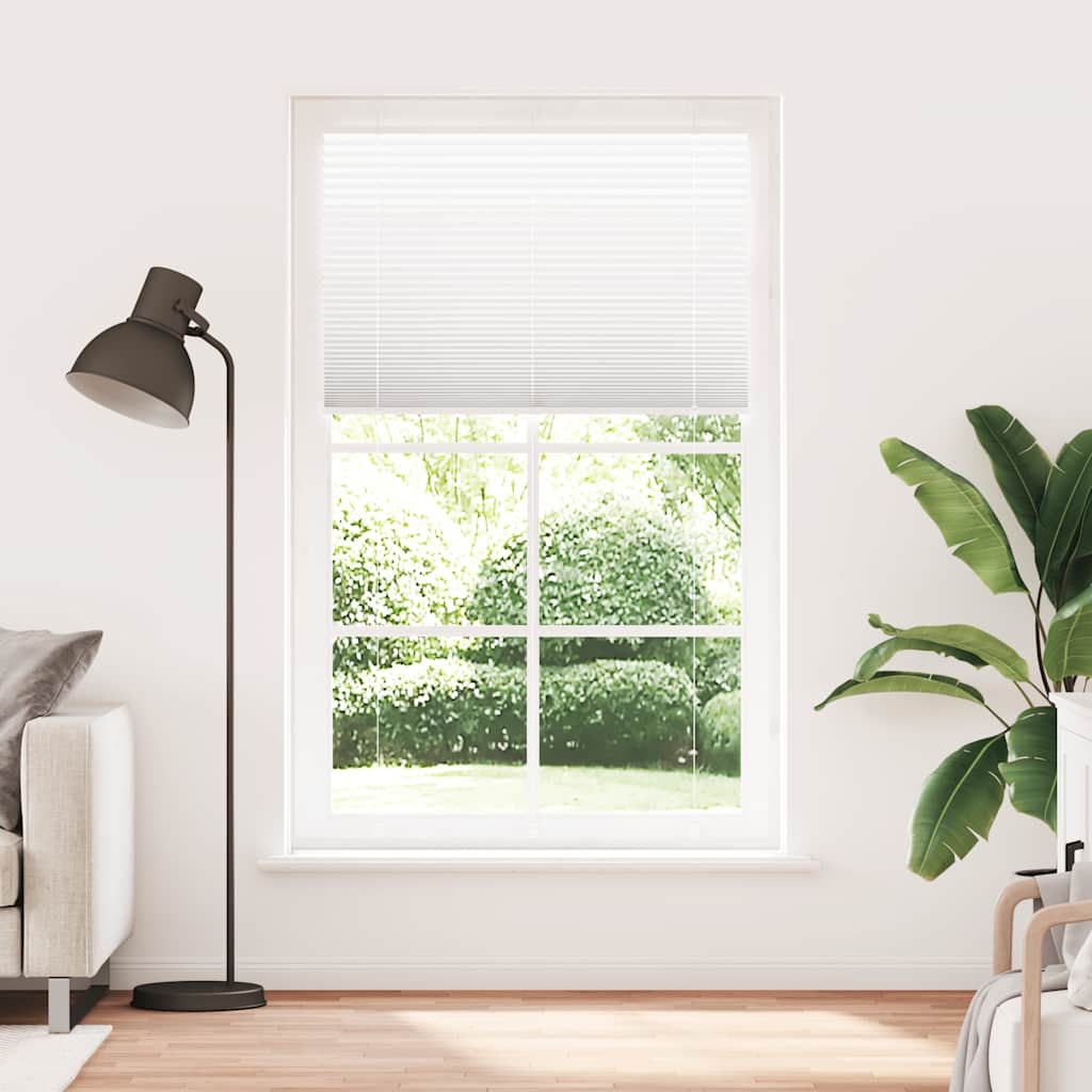 vidaXL Roleta plisowana biała 120x200 cm Szerokość tkaniny 119,4 cm