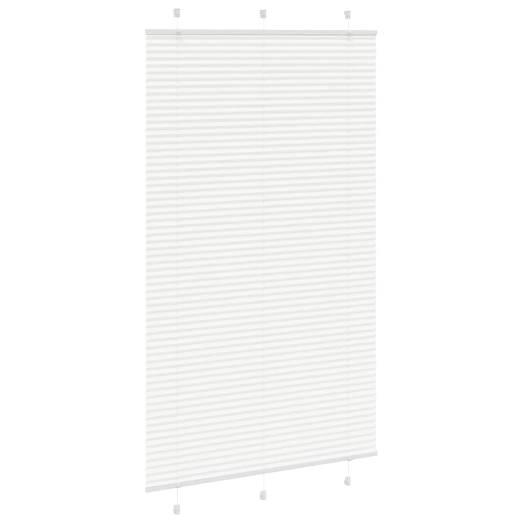 vidaXL Roleta plisowana biała 120x200 cm Szerokość tkaniny 119,4 cm