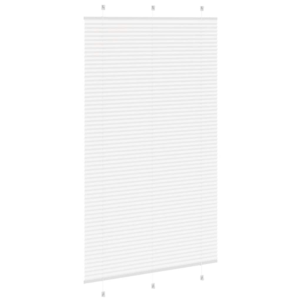 vidaXL Roleta plisowana biała 120x200 cm Szerokość tkaniny 119,4 cm