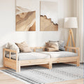 vidaXL Łóżko dzienne bez materaca, 90x190 cm, lite drewno sosnowe