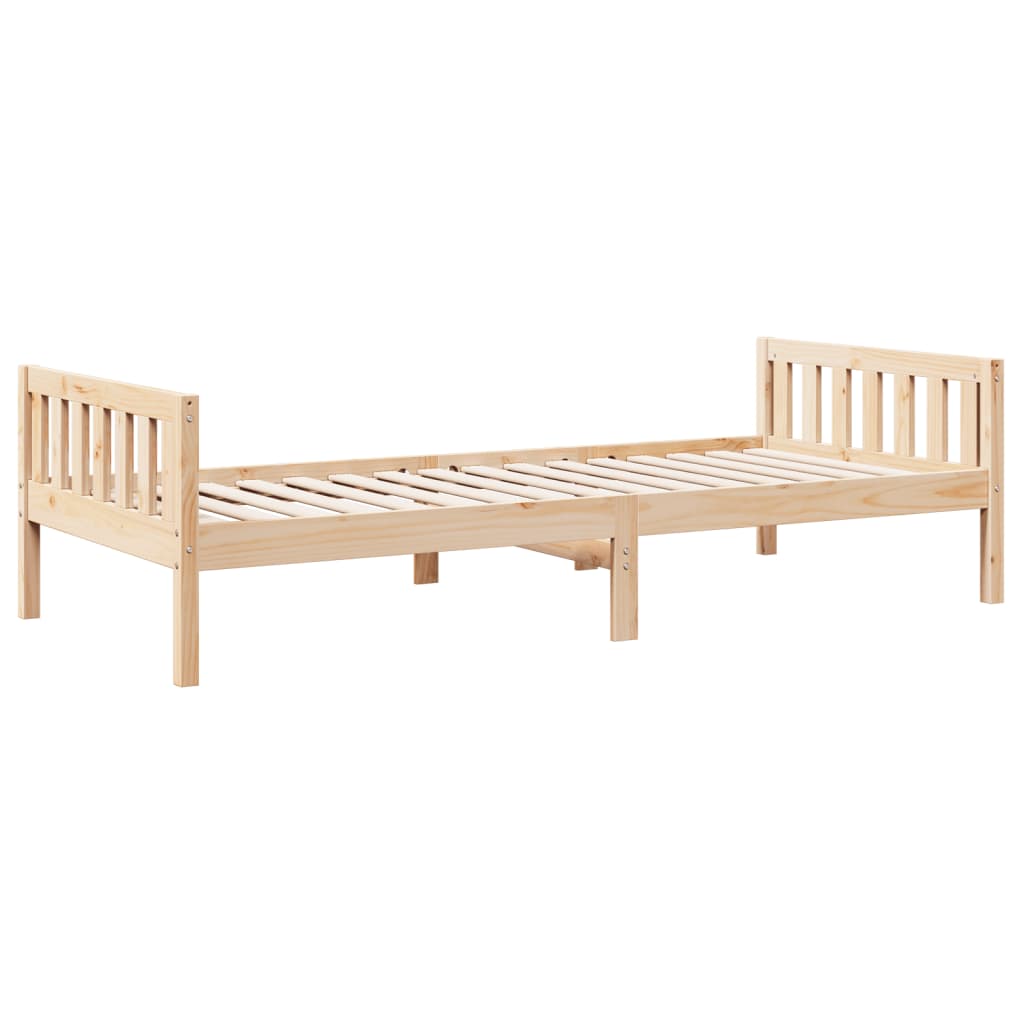 vidaXL Łóżko dziecięce bez materaca, 80x200 cm, lite drewno sosnowe