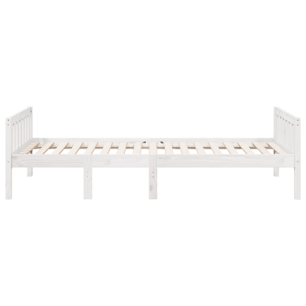 vidaXL Łóżko dziecięce bez materaca, białe, 80x200 cm, drewno sosnowe