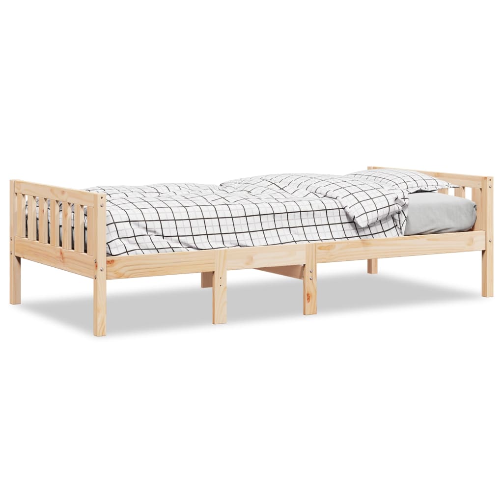 vidaXL Łóżko dziecięce bez materaca, 75x190 cm, lite drewno sosnowe