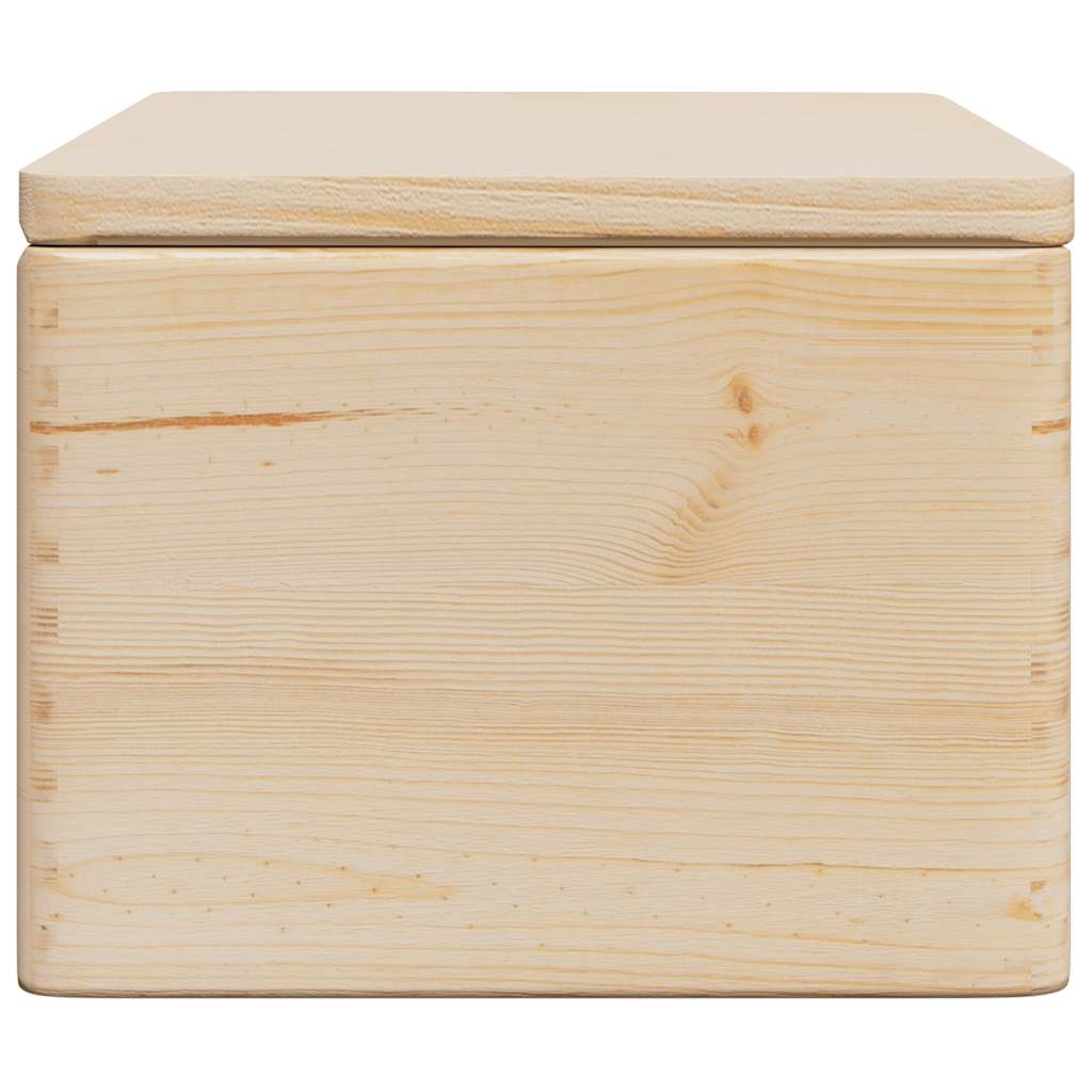 vidaXL Skrzynka drewniana z pokrywką, 40x30x23 cm, lite drewno sosnowe