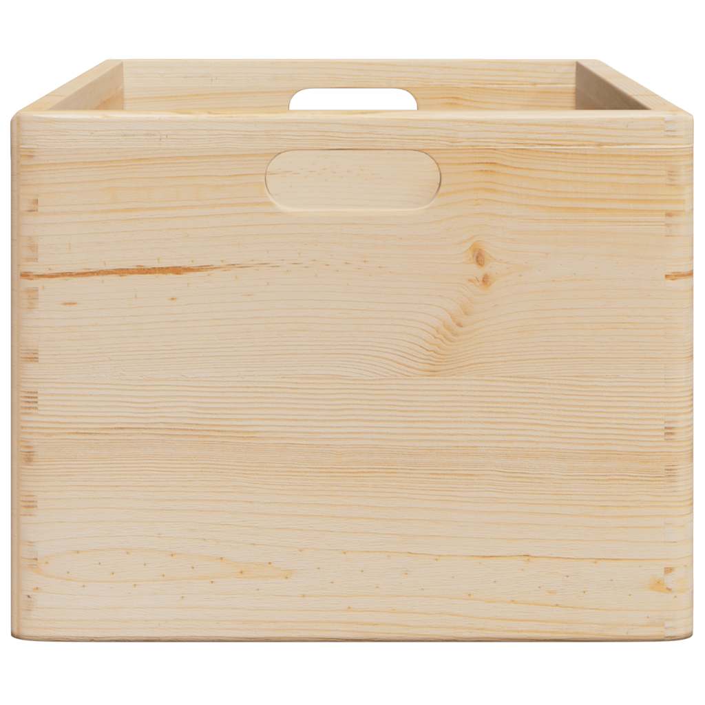 vidaXL Skrzynka drewniana z uchwytami, 40x30x23cm, lite drewno sosnowe