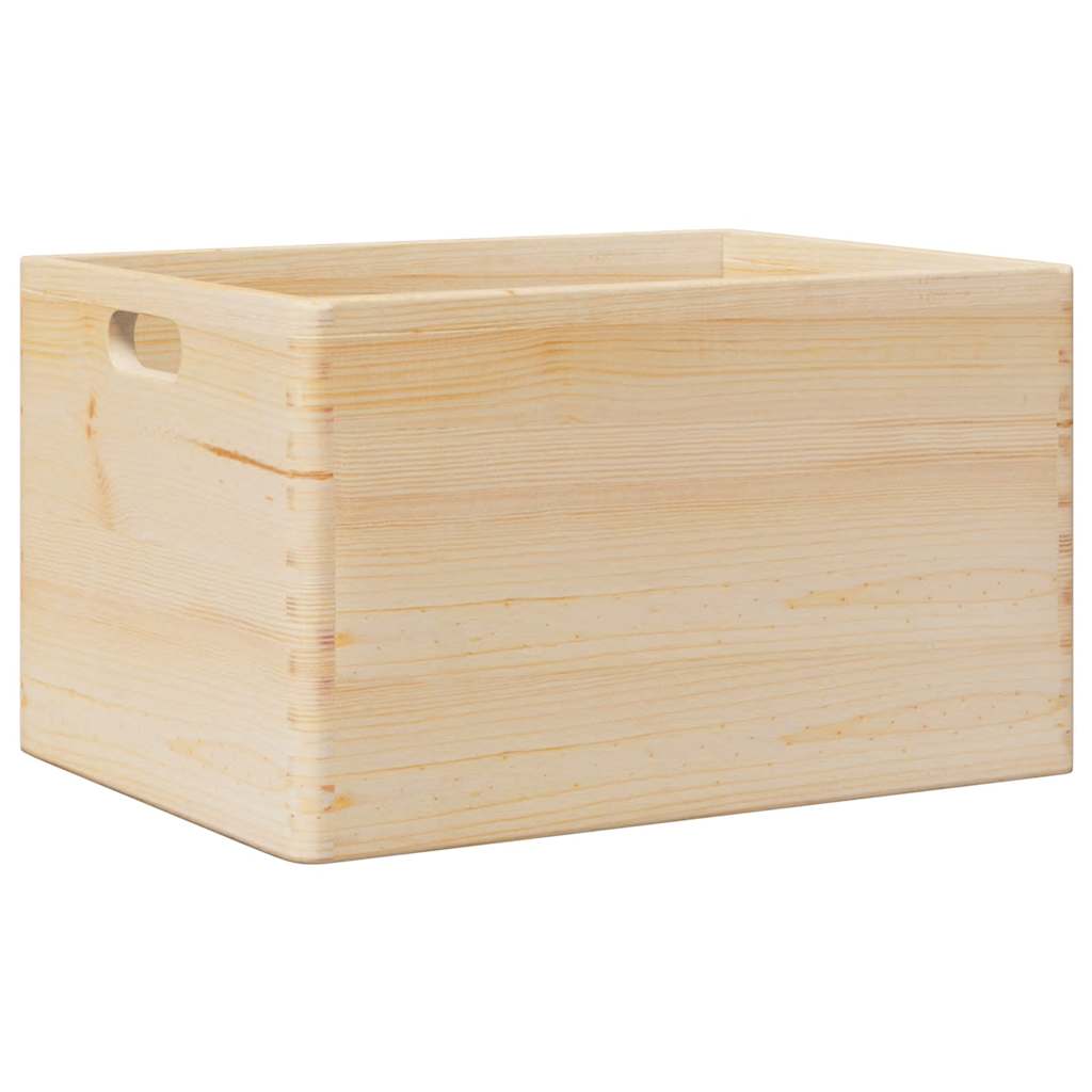 vidaXL Skrzynka drewniana z uchwytami, 40x30x23cm, lite drewno sosnowe