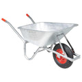 vidaXL Taczka, 90 L, 150 kg, galwanizowana stal i plastik