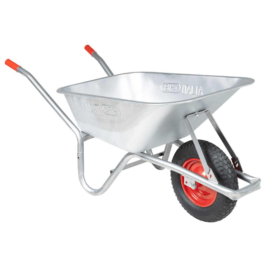 vidaXL Taczka, 90 L, 150 kg, galwanizowana stal i plastik