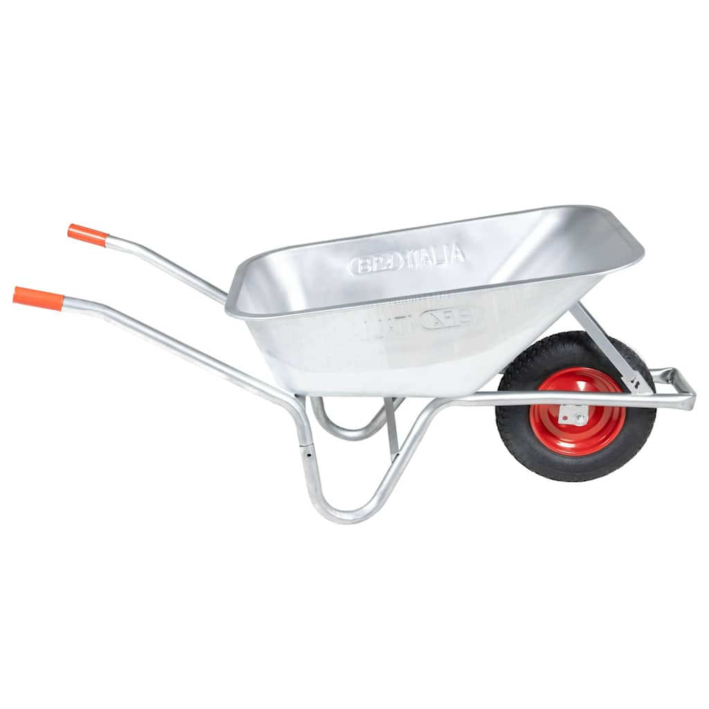 vidaXL Taczka, 90 L, 150 kg, galwanizowana stal i plastik
