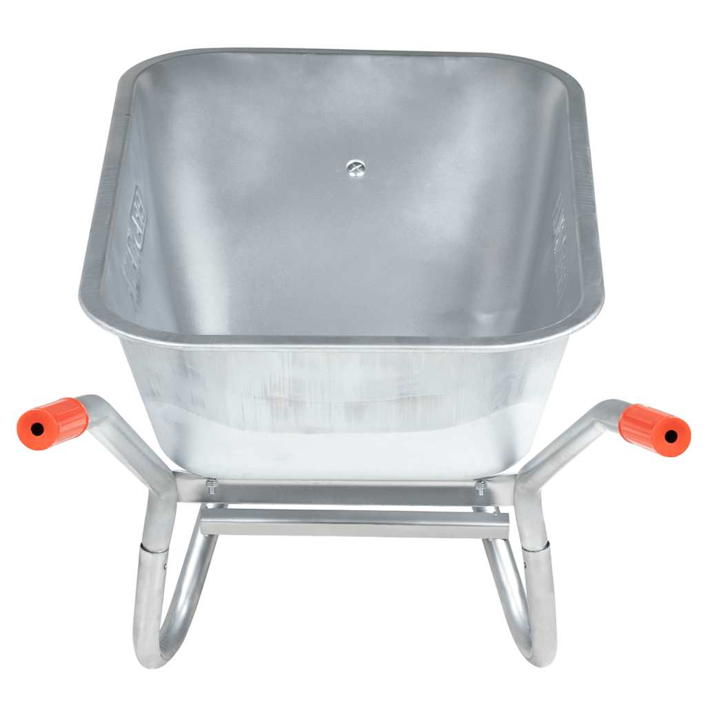 vidaXL Taczka, 90 L, 150 kg, galwanizowana stal i plastik