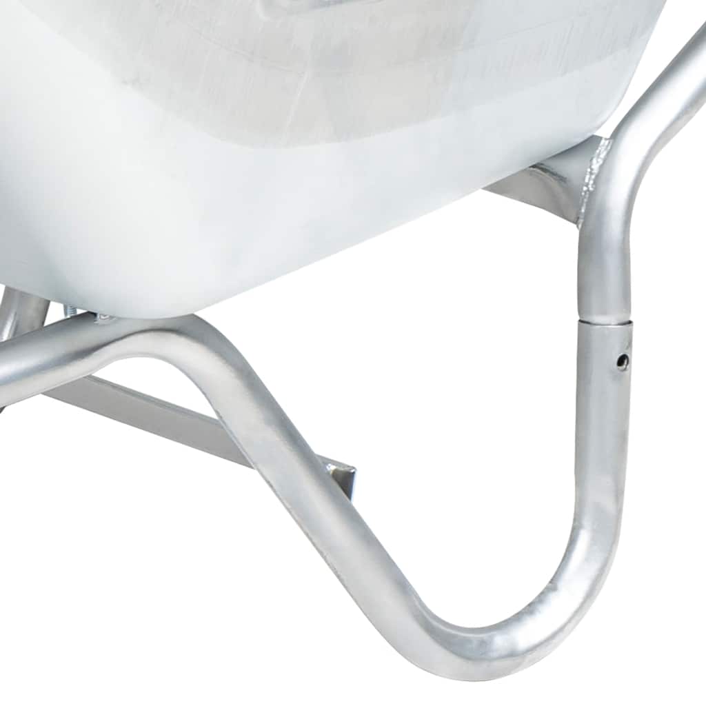 vidaXL Taczka, 90 L, 150 kg, galwanizowana stal i plastik