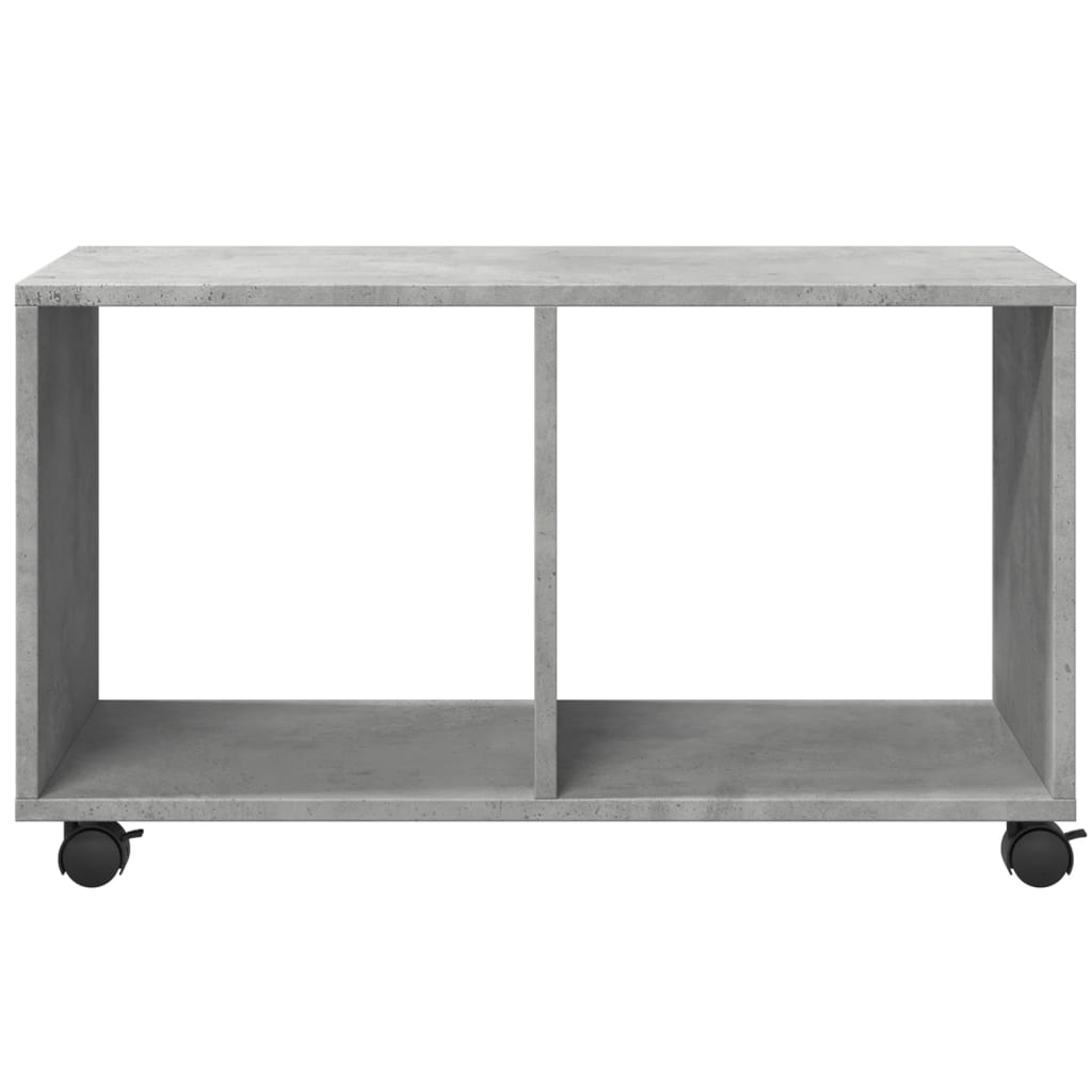 vidaXL Szafka na kółkach, szarość betonu, 72x33x42,5 cm