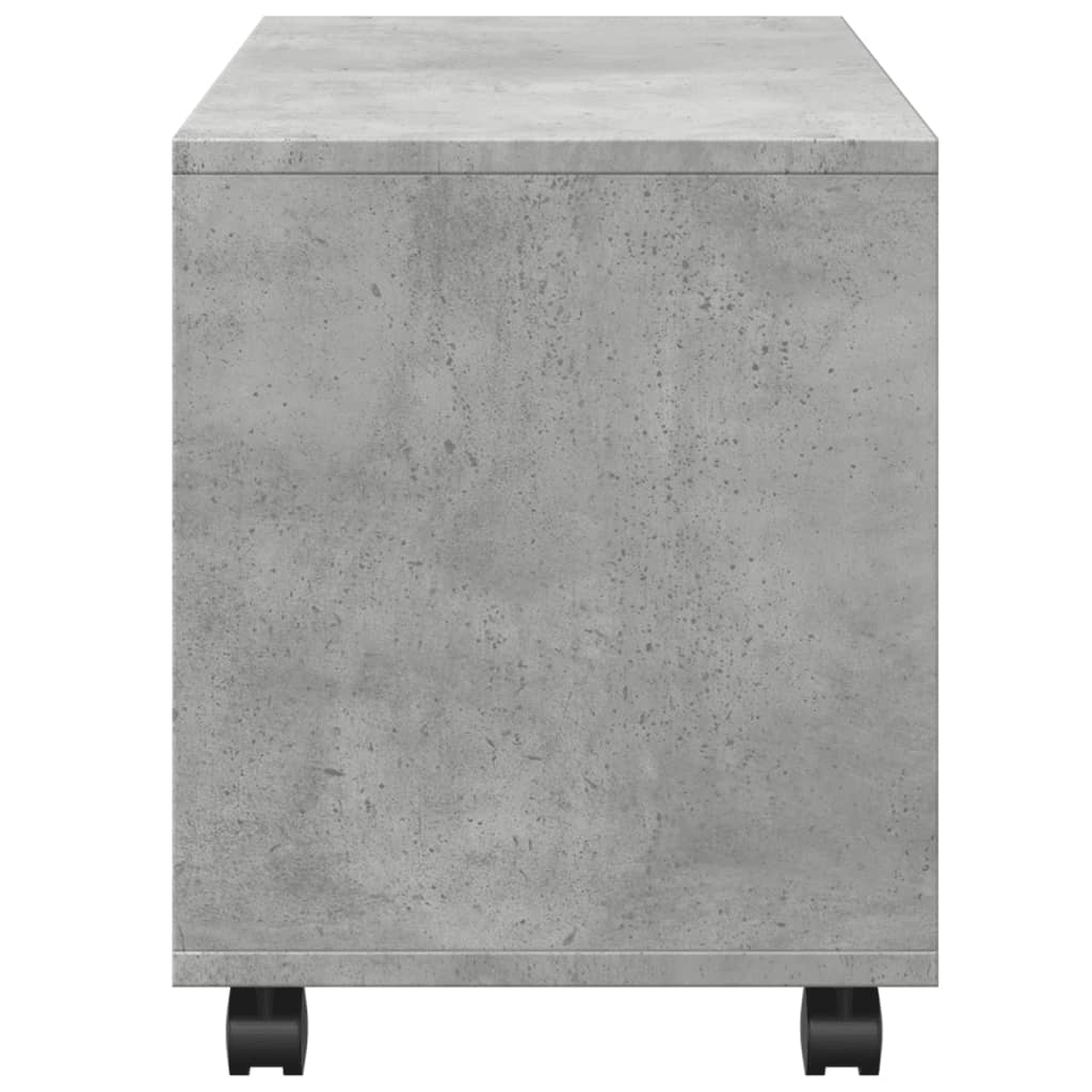 vidaXL Szafka na kółkach, szarość betonu, 72x33x42,5 cm