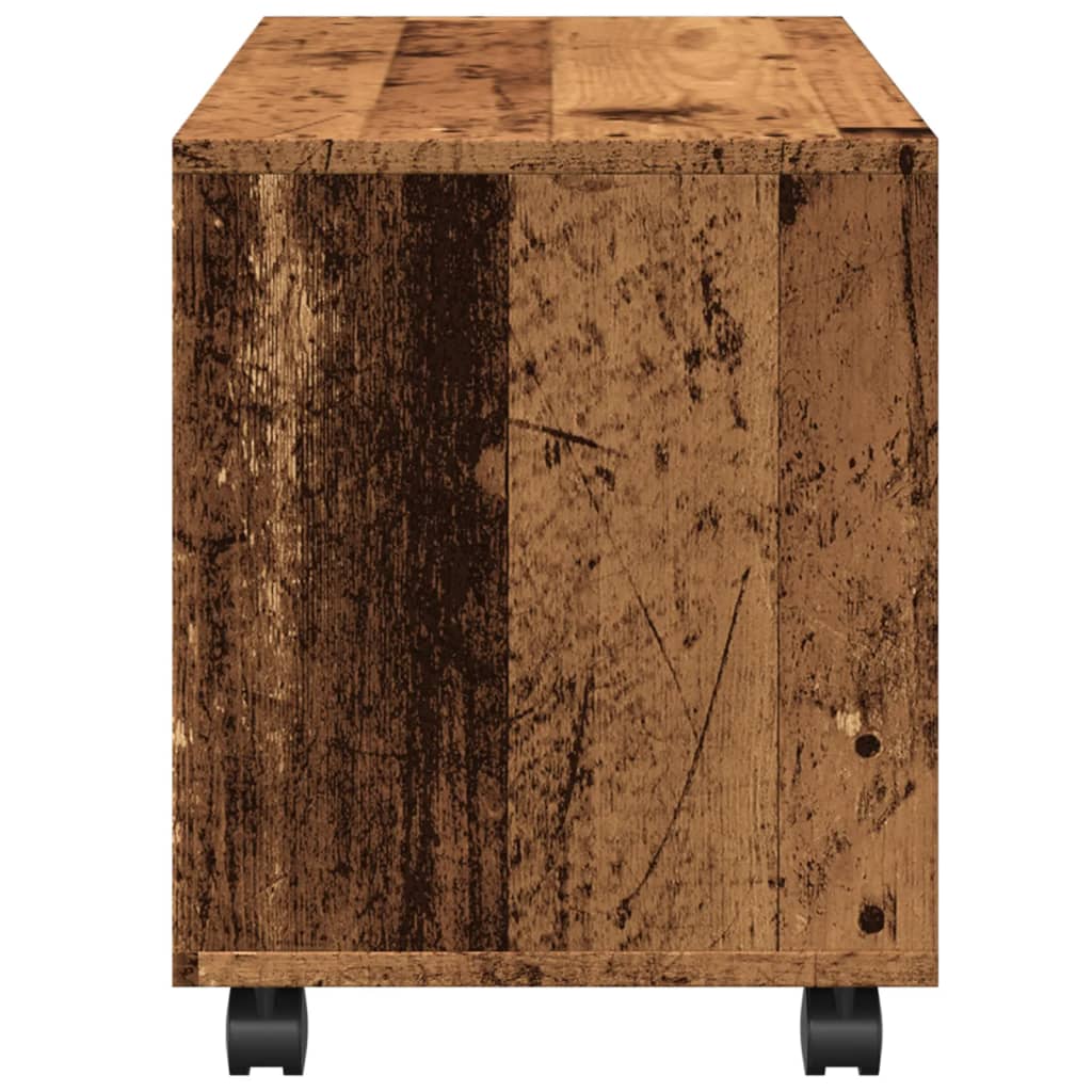 vidaXL Szafka na kółkach, stare drewno, 72x33x42,5 cm