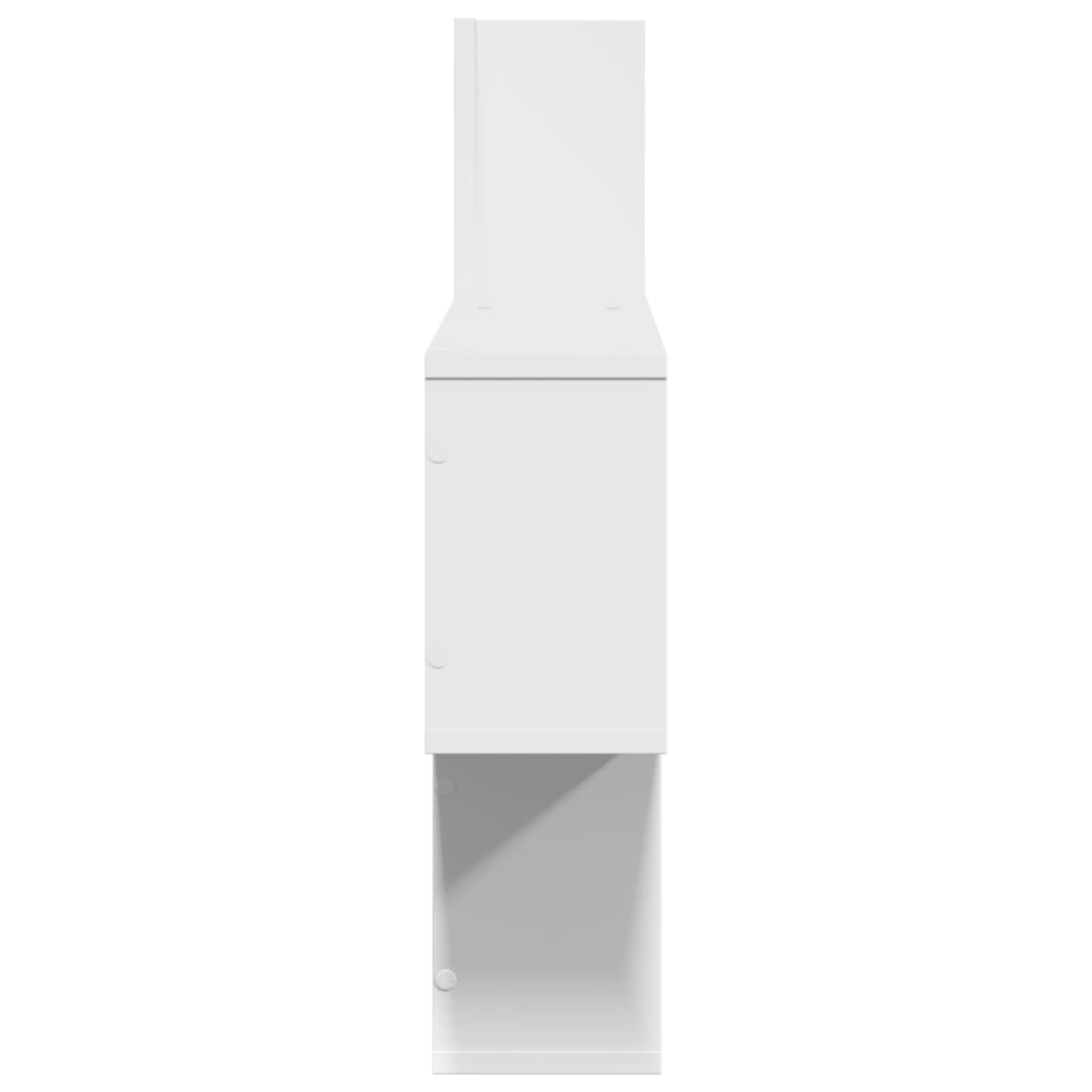 vidaXL Półka ścienna, biała, 100x15x70 cm, materiał drewnopochodny