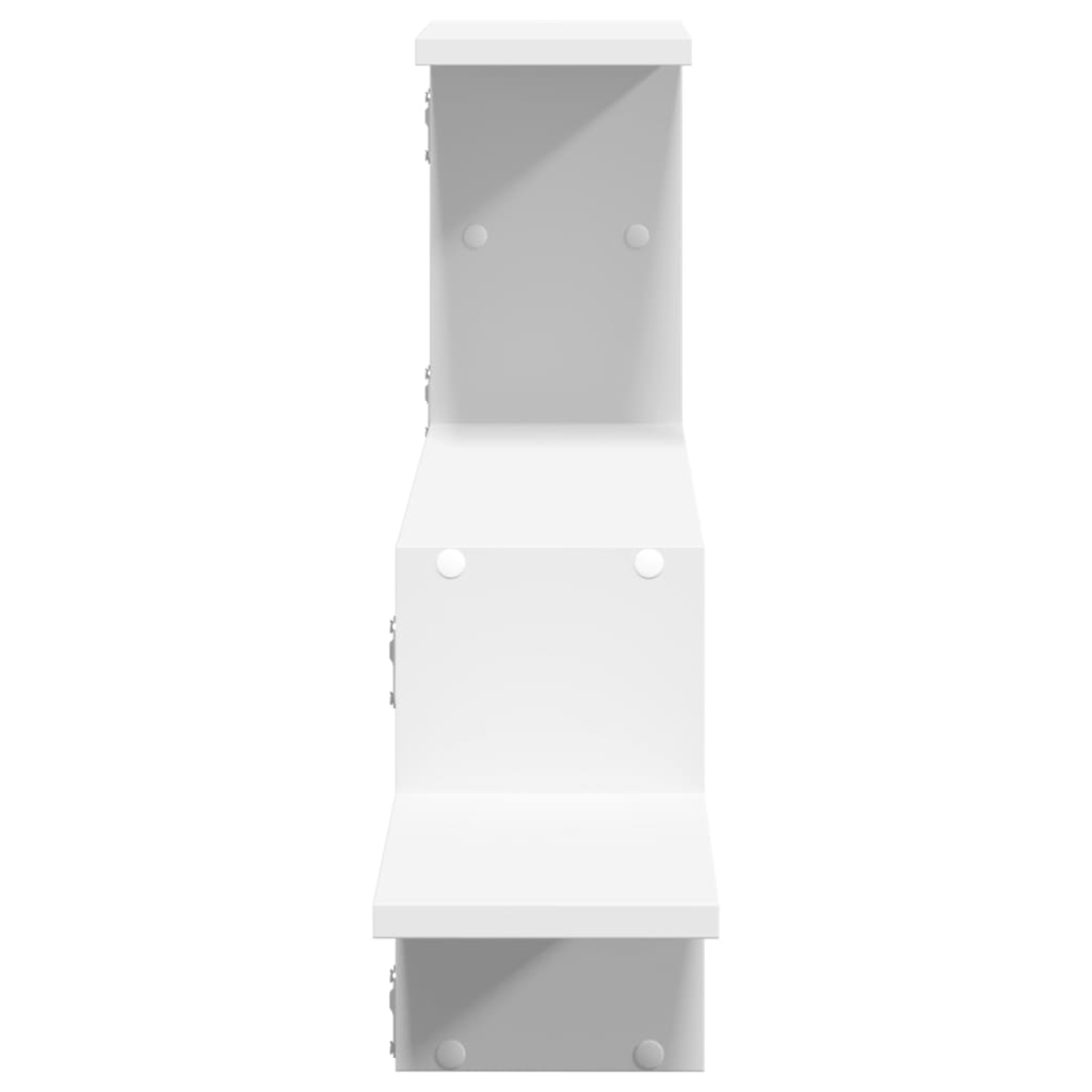 vidaXL Półka ścienna, biała, 104x15x49 cm, materiał drewnopochodny