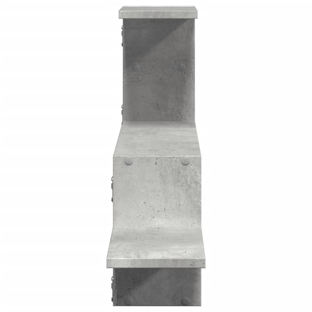 vidaXL Półka wisząca, szarość betonu, 104x15x49 cm