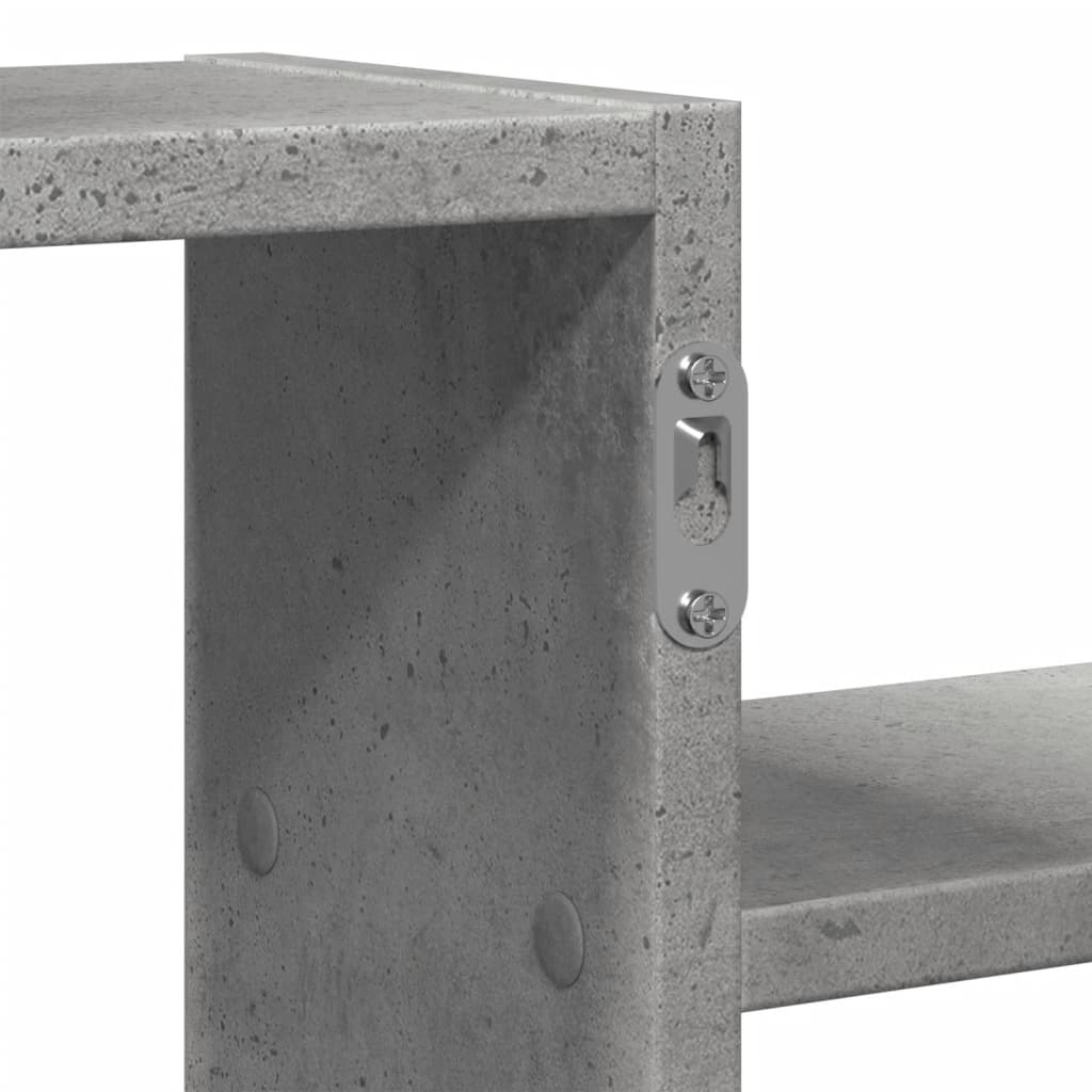 vidaXL Półka wisząca, szarość betonu, 104x15x49 cm