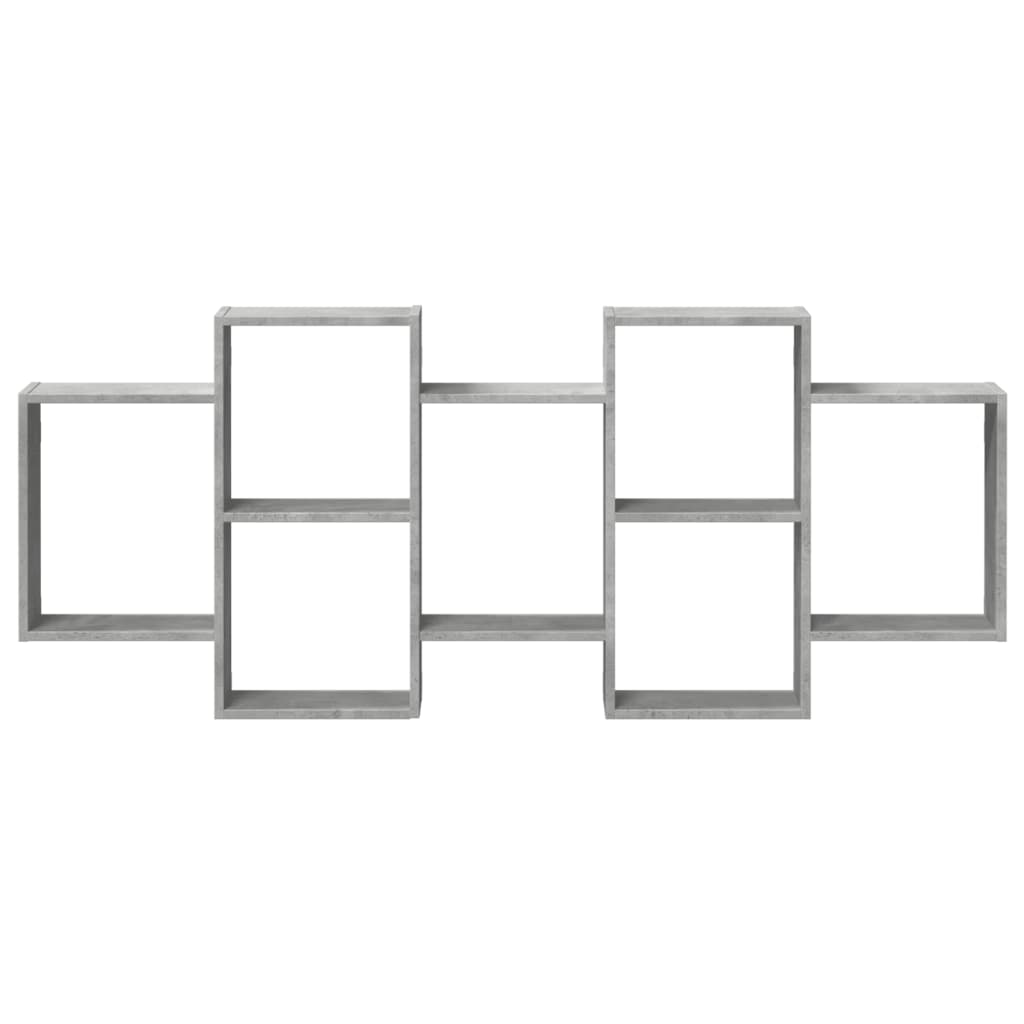 vidaXL Półka ścienna, szarość betonu, 159x18x65 cm