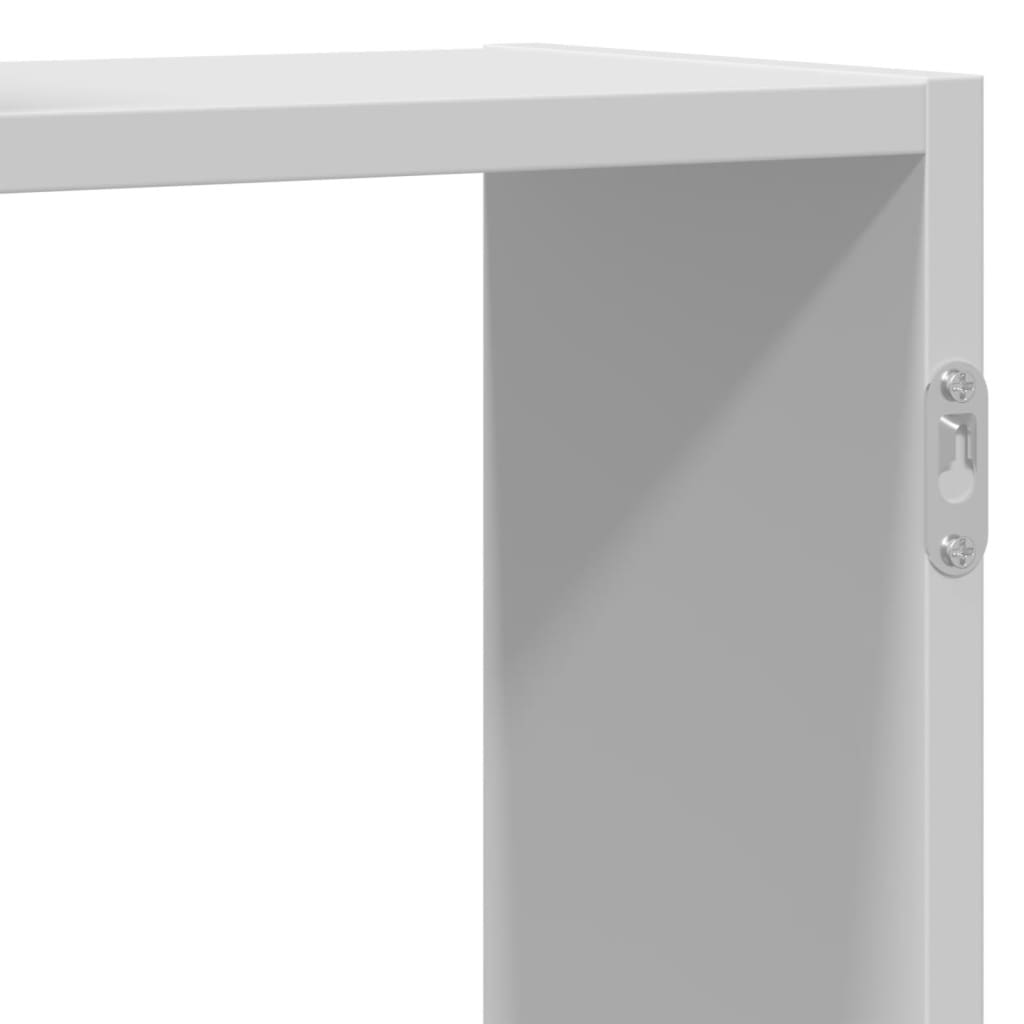 vidaXL Półka ścienna, biała, 129x18x42 cm, materiał drewnopochodny