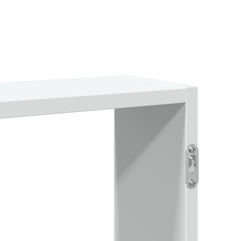 vidaXL Półka ścienna biała 99x15x60 cm Drewno konstrukcyjne