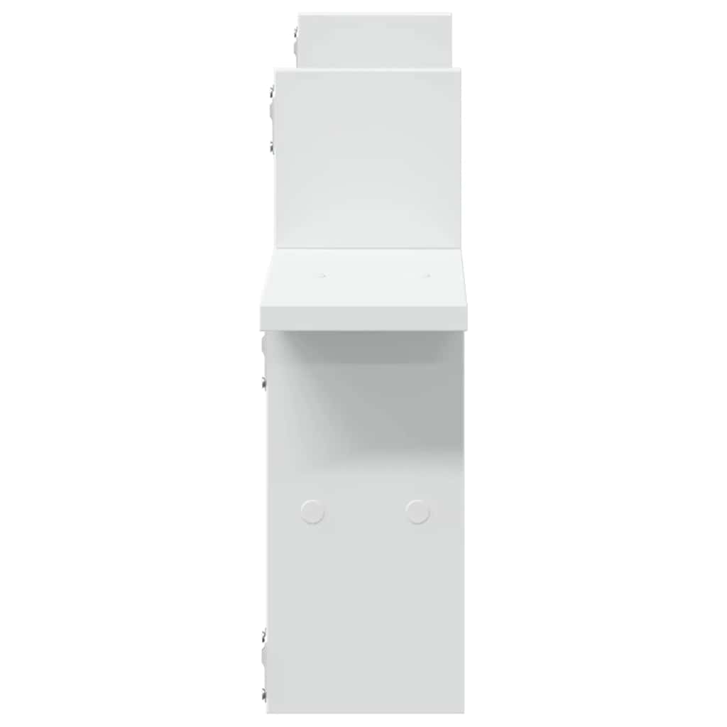 vidaXL Półki ścienne, 2 szt., białe, 38x12x38 cm