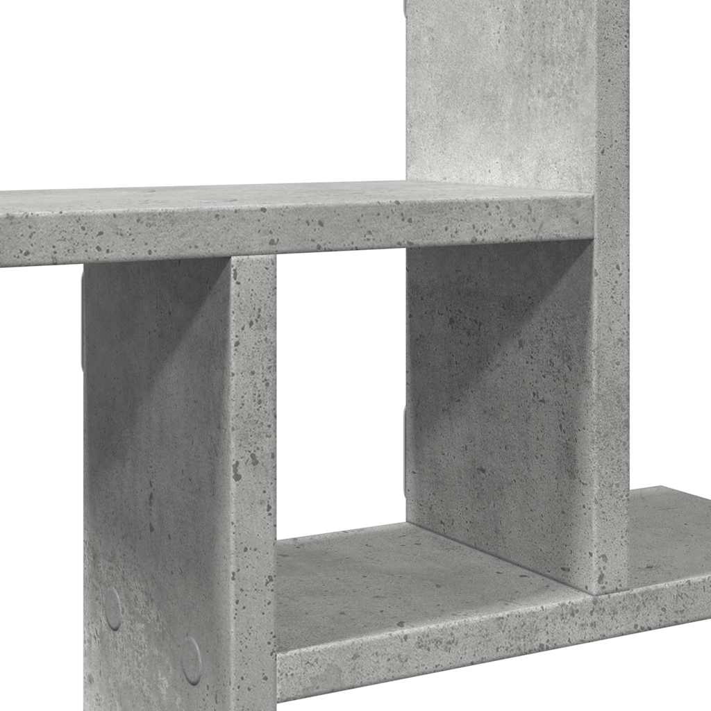 vidaXL Półki ścienne, 2 szt., szarość betonu, 50x12x50 cm