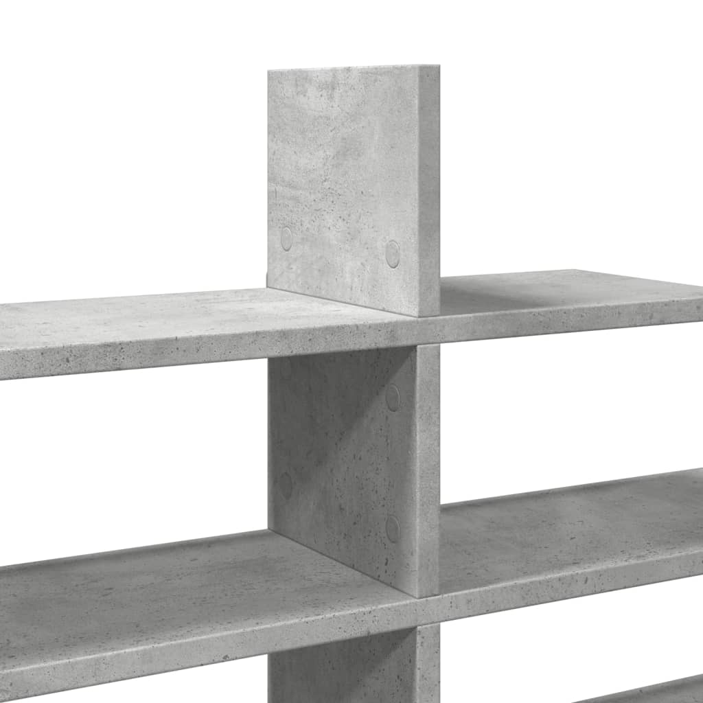 vidaXL Półka ścienna, szarość betonu, 124,5x18x60,5 cm