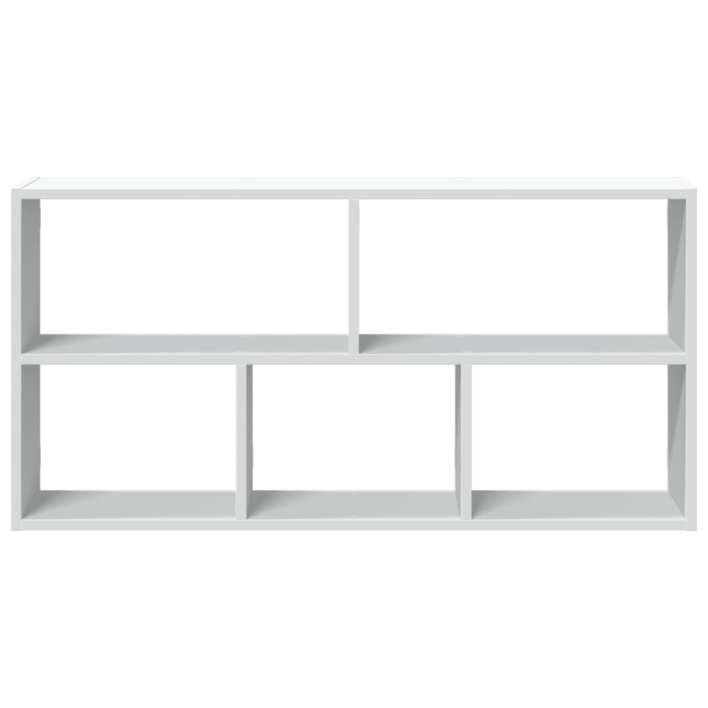 vidaXL Półka ścienna, biała, 100x25x50 cm, materiał drewnopochodny