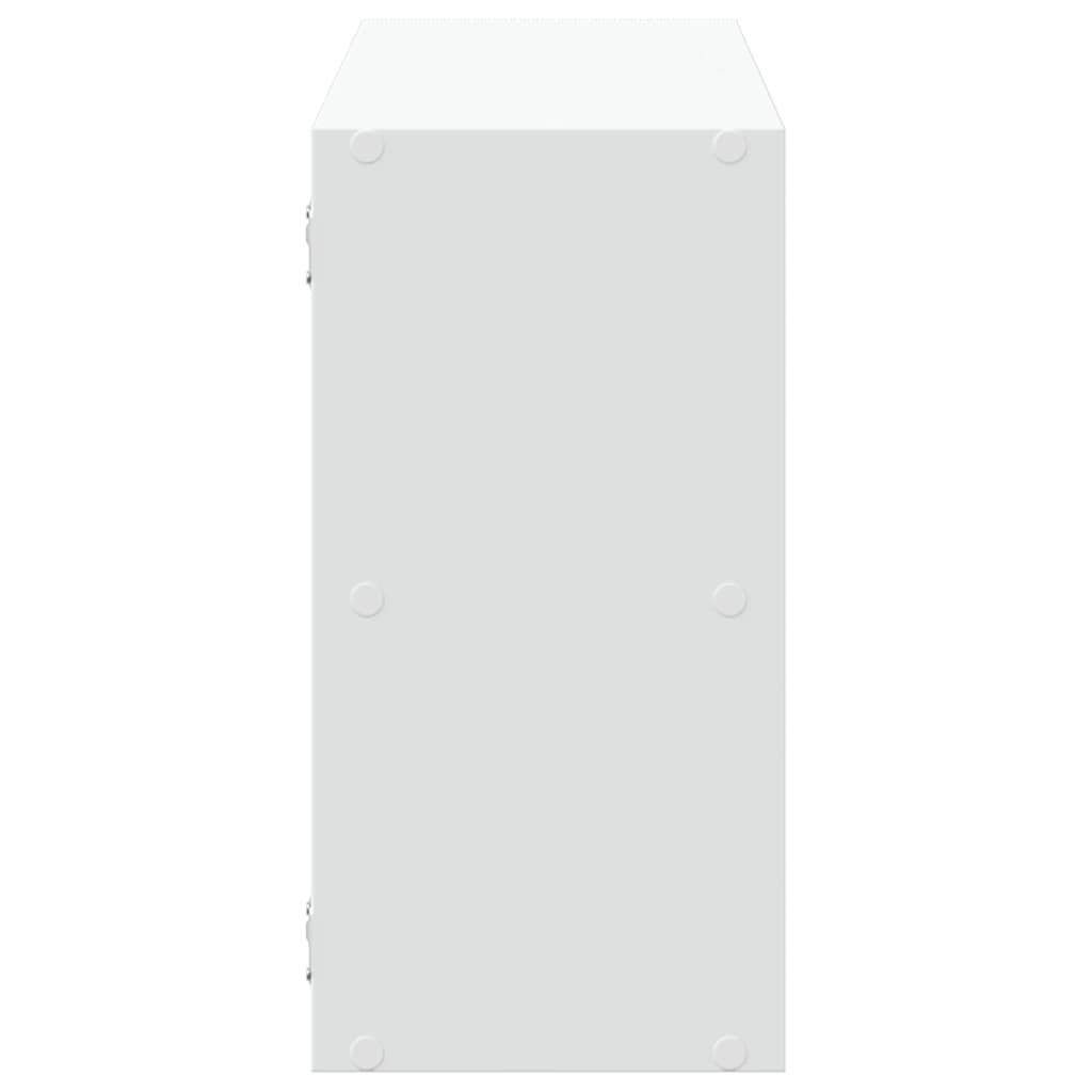 vidaXL Półka ścienna, biała, 100x25x50 cm, materiał drewnopochodny