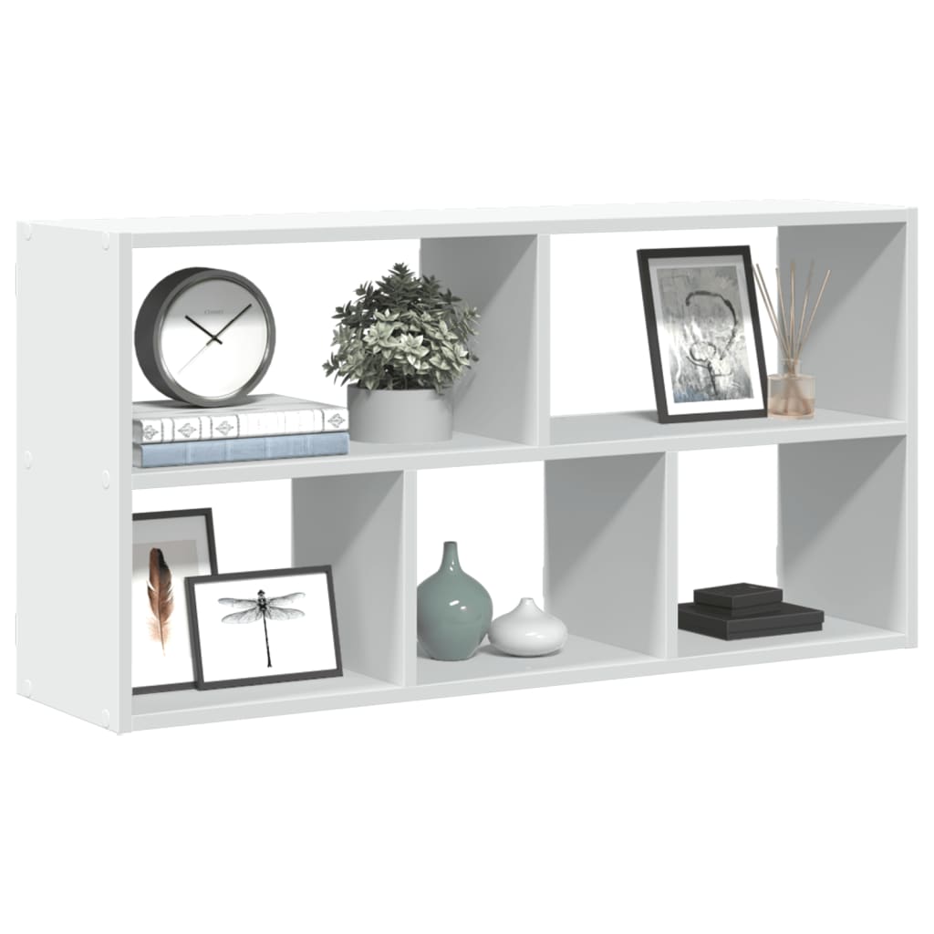 vidaXL Półka ścienna, biała, 100x25x50 cm, materiał drewnopochodny