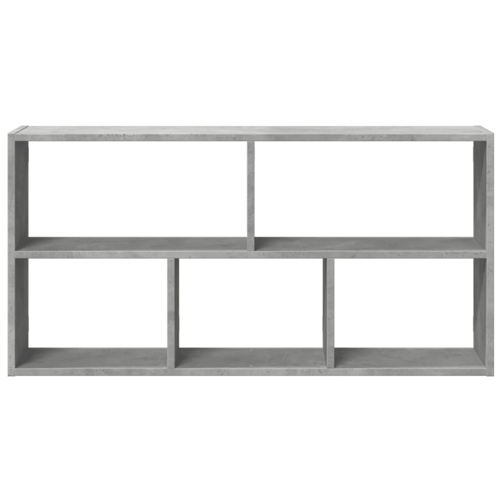 vidaXL Półka ścienna, szarość betonu, 100x25x50 cm