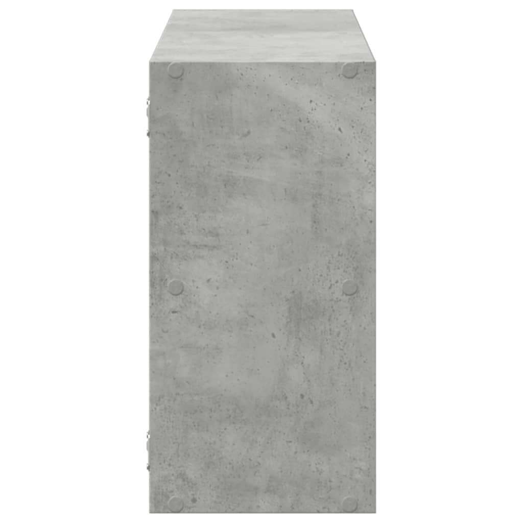 vidaXL Półka ścienna, szarość betonu, 100x25x50 cm
