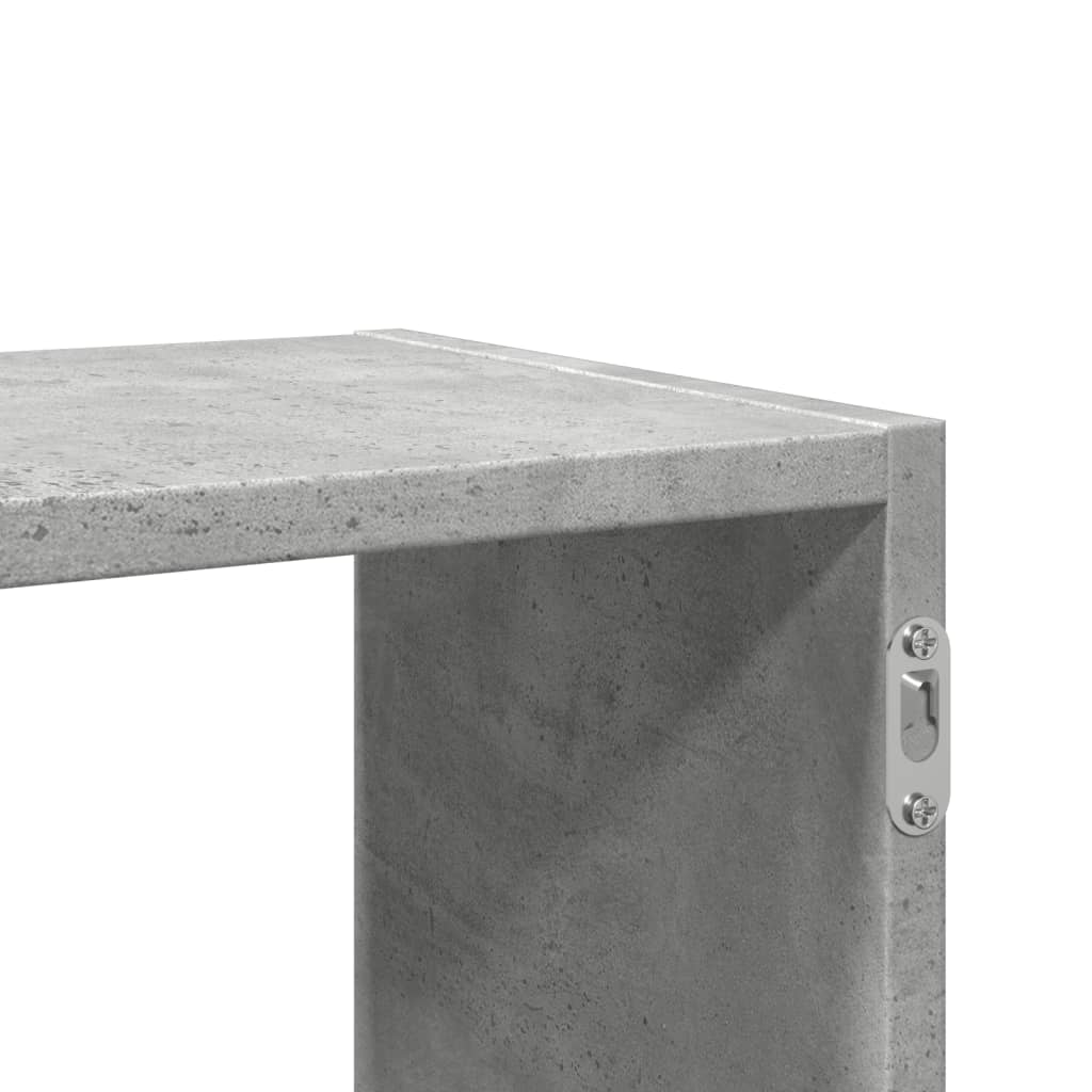 vidaXL Półka ścienna, szarość betonu, 100x25x50 cm